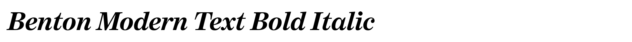 Benton Modern Text Bold Italic image